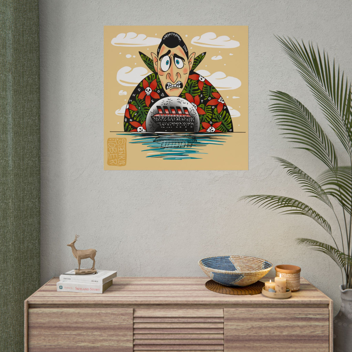 "Dracula" - Rolled Poster Print (Square) (Matte/Glossy/Satin)