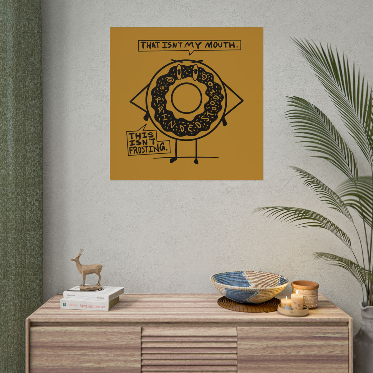 "DEMENTED DONUT" - Rolled Poster Print (Square) (Matte/Glossy/Satin)