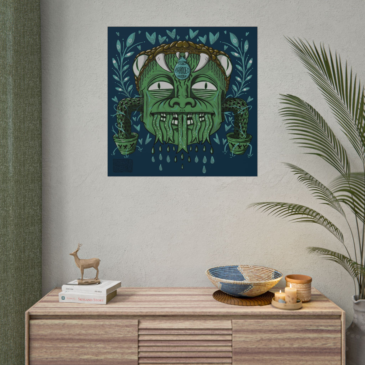 "SNAKE KID" - Rolled Poster Print (Square) (Matte/Glossy/Satin)