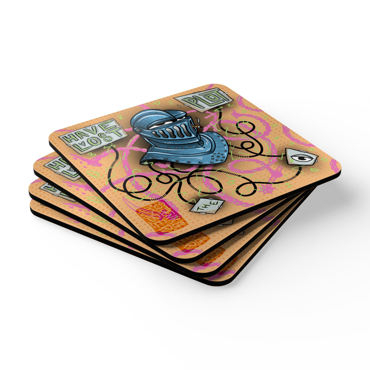 "EYE HAVE LOST THE PLOT" - 4 Coaster Set