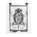 Rolled Poster — Black & White Surreal Frog Anatomy Art Print