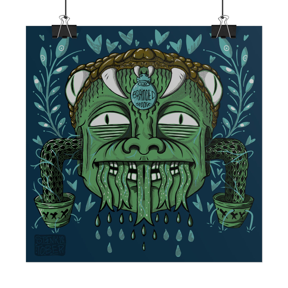 "SNAKE KID" - Rolled Poster Print (Square) (Matte/Glossy/Satin)