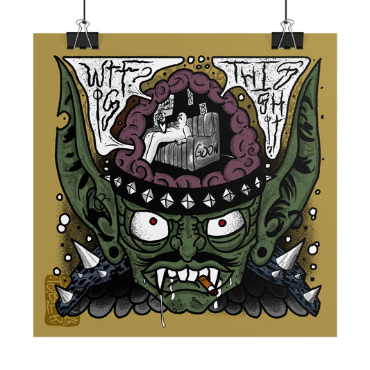 "Goon 2A Goblin" (Flat) - Rolled Poster Print (Square) (Matte/Glossy/Satin)