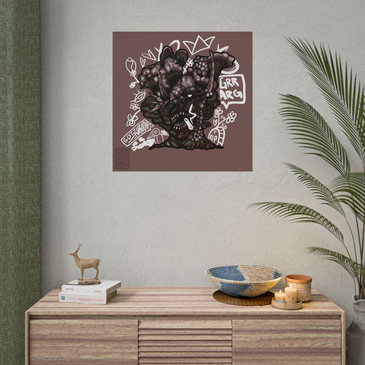 "DOOM SHROOM" - Rolled Poster Print (Square) (Matte/Glossy/Satin)