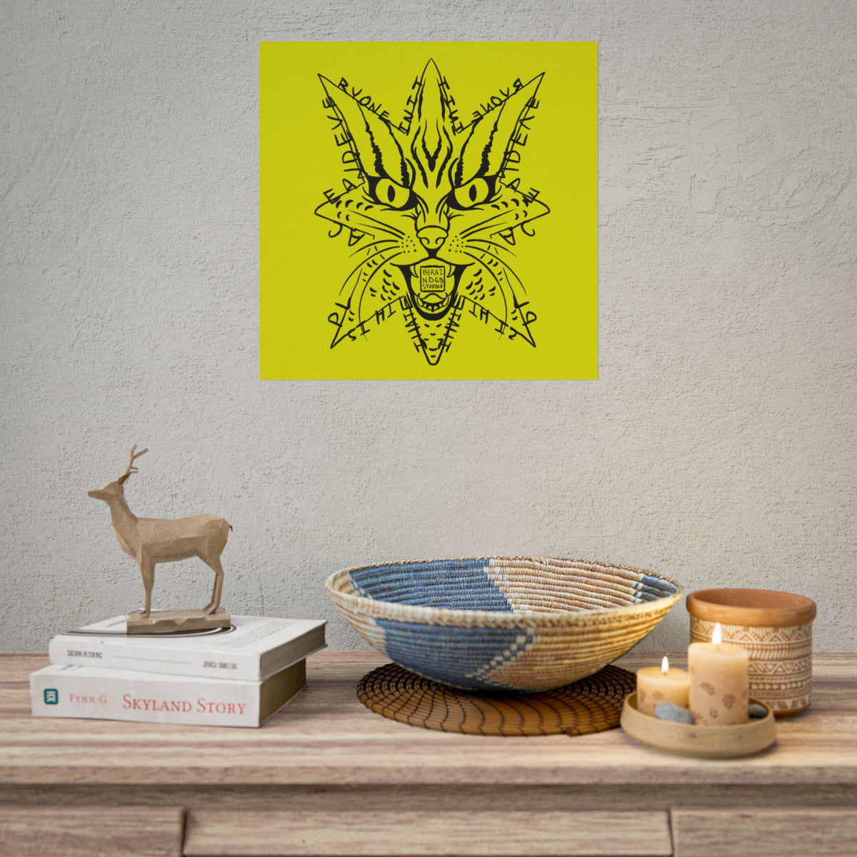 "I hate this place and everyone in it." - Rolled Poster Print (Square) (Matte/Glossy/Satin)