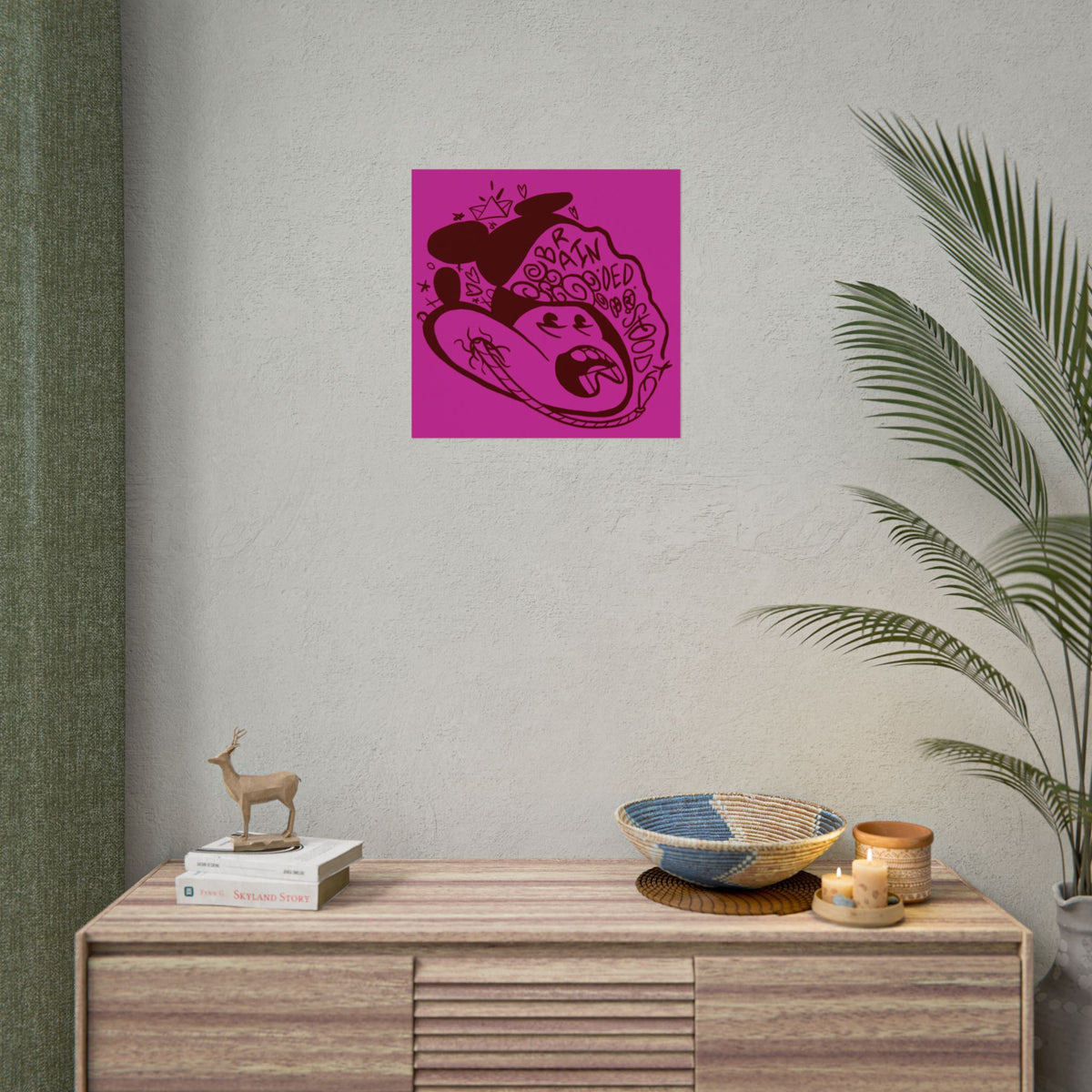 "ICKY MICKEY" - Rolled Poster Print (Square) (Matte/Glossy/Satin)
