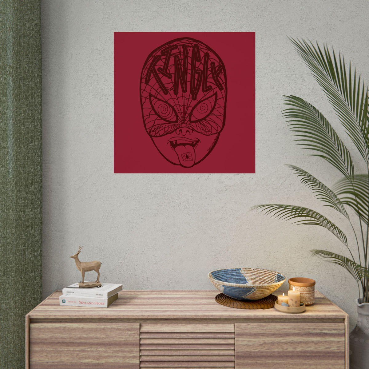 "TINGLY" - Rolled Poster Print (Square) (Matte/Glossy/Satin)