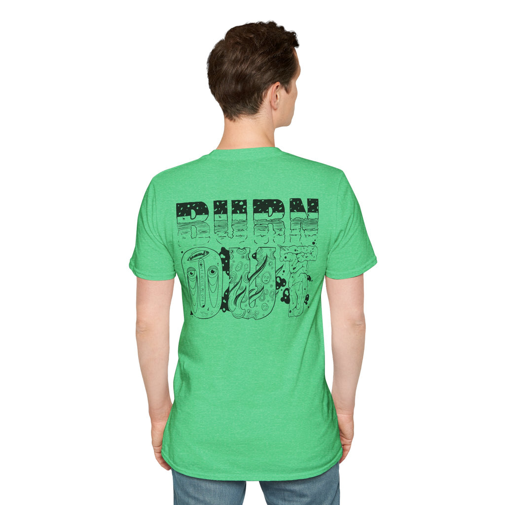 Burn Out Graphic T-Shirt — 'Burn Out' Back Design