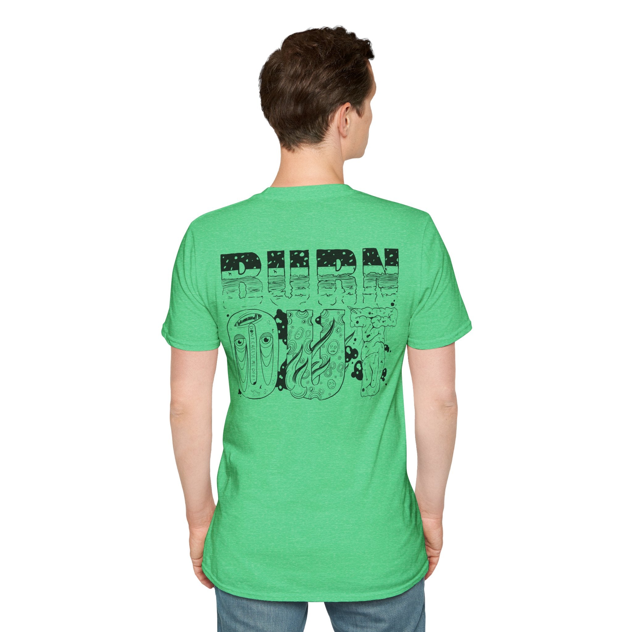 Burn Out Graphic T-Shirt — 'Burn Out' Back Design