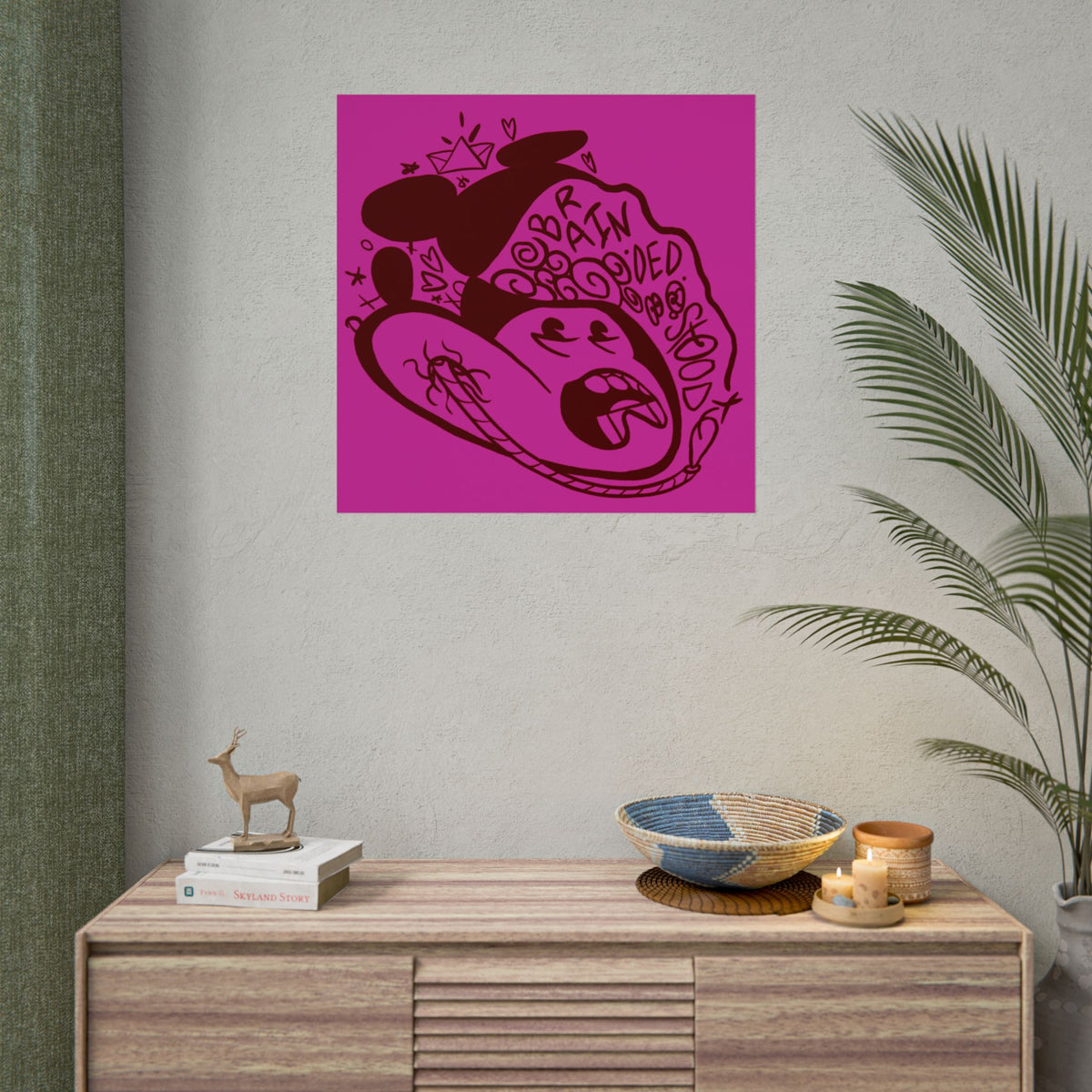 "ICKY MICKEY" - Rolled Poster Print (Square) (Matte/Glossy/Satin)
