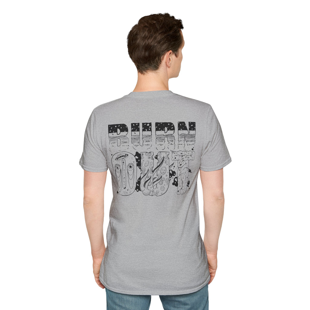 Burn Out Graphic T-Shirt — 'Burn Out' Back Design