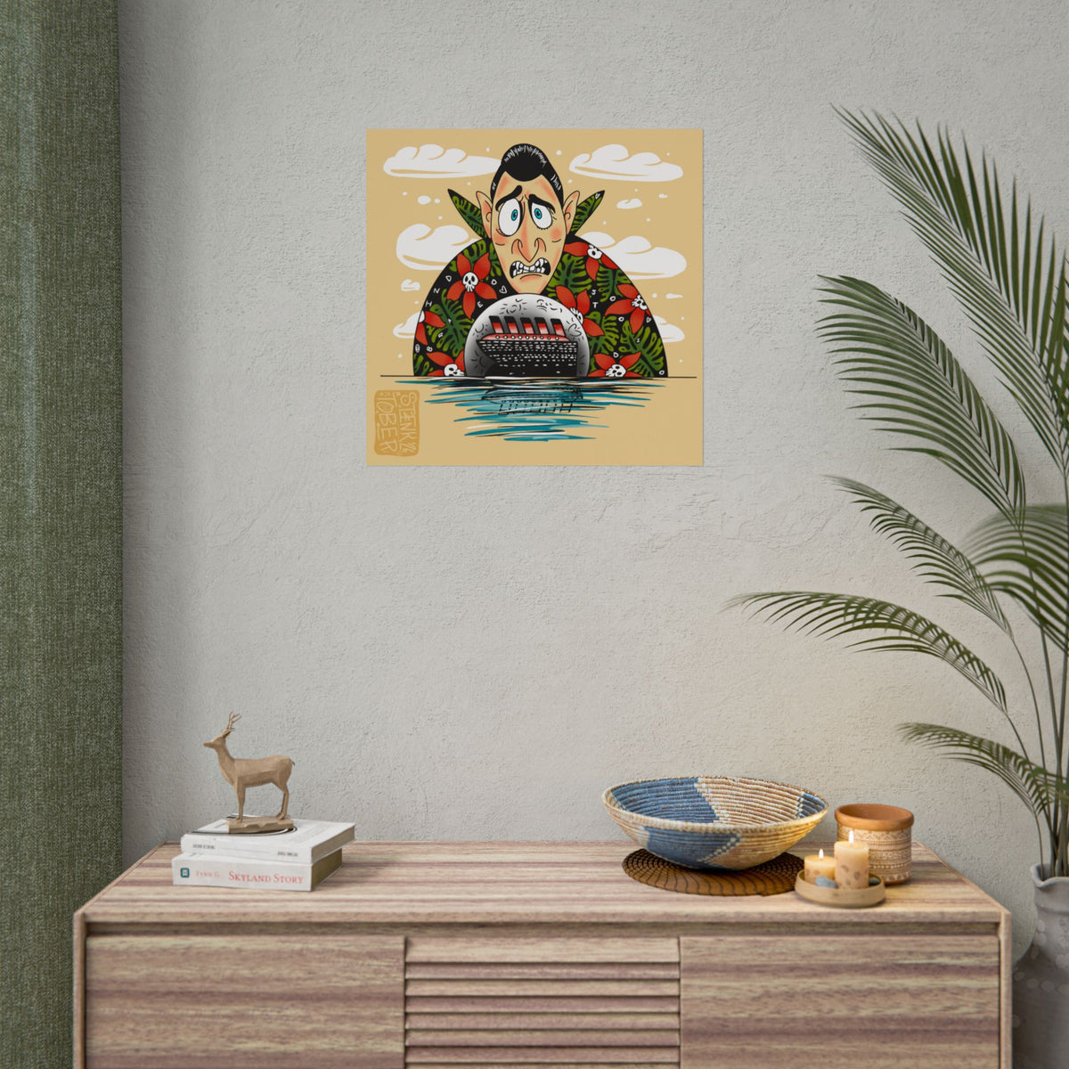 "Dracula" - Rolled Poster Print (Square) (Matte/Glossy/Satin)