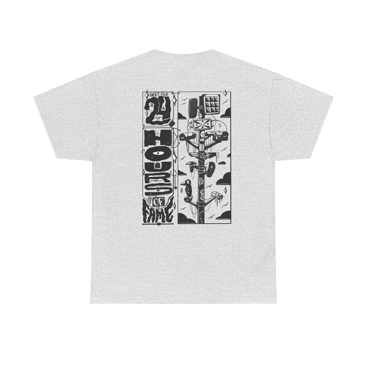 "24 Hours of Fame" - Graphic Tee (Back Print w/ F.T.W.) (Gildan 5K)