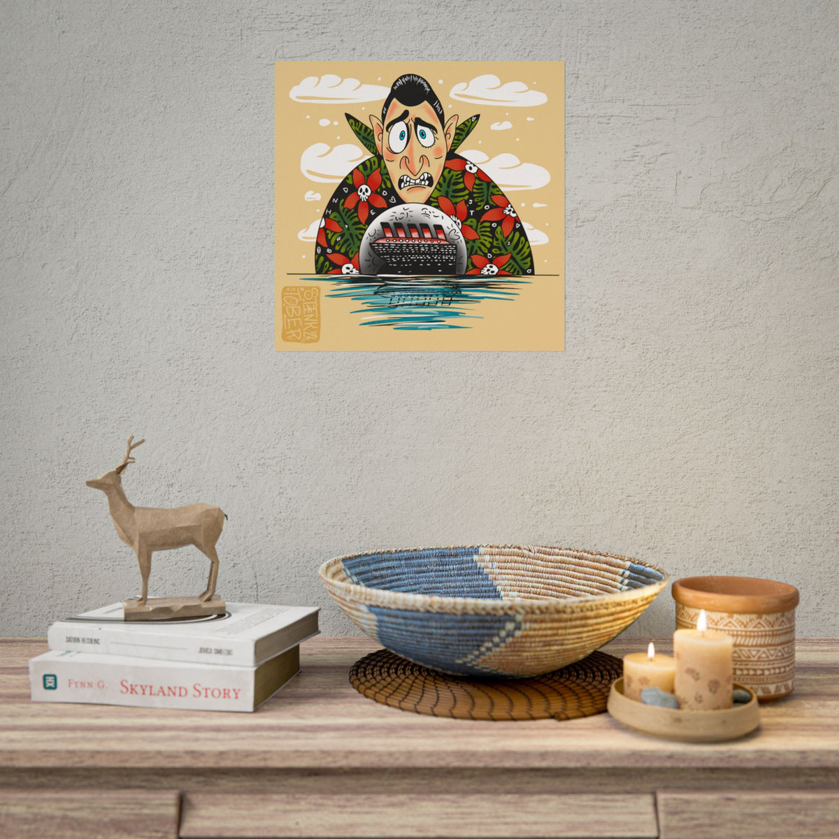"Dracula" - Rolled Poster Print (Square) (Matte/Glossy/Satin)
