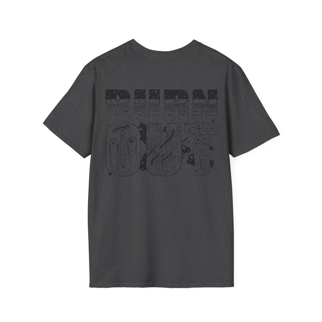 Burn Out Graphic T-Shirt — 'Burn Out' Back Design