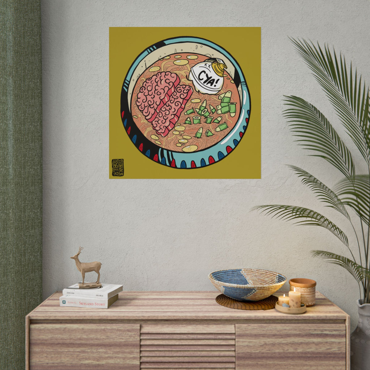 "FOOD FOE" - Rolled Poster Print (Square) (Matte/Glossy/Satin)
