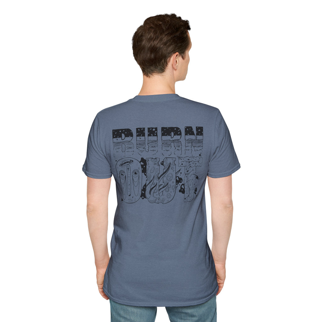 Burn Out Graphic T-Shirt — 'Burn Out' Back Design