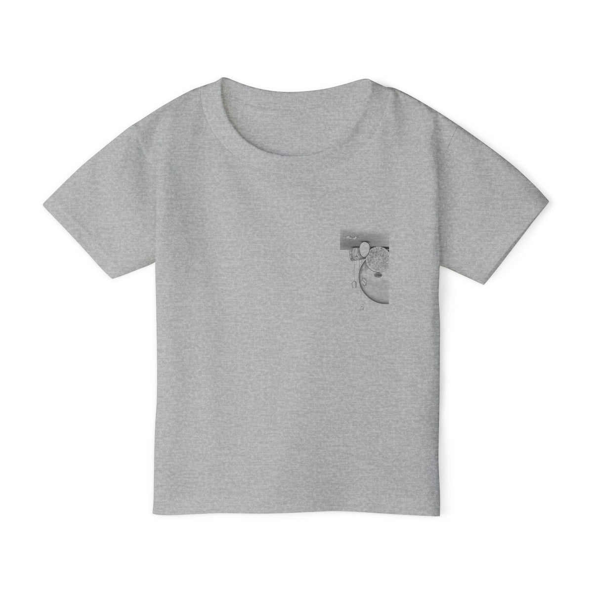Toddler T-Shirt — Minimalist Black & White Still Life Print