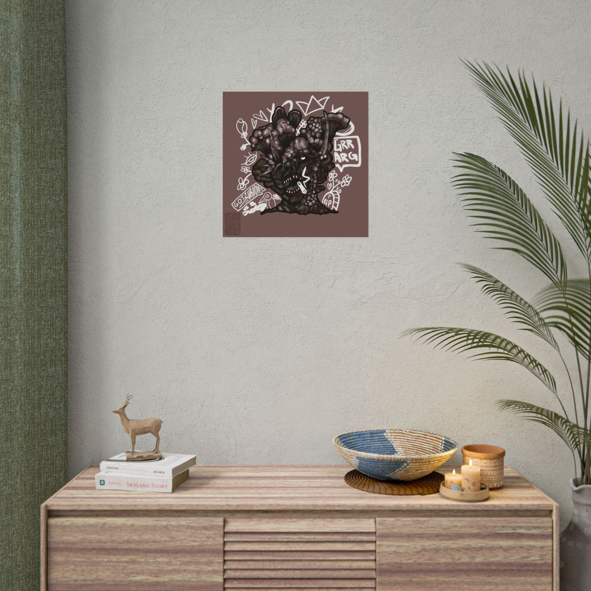 "DOOM SHROOM" - Rolled Poster Print (Square) (Matte/Glossy/Satin)