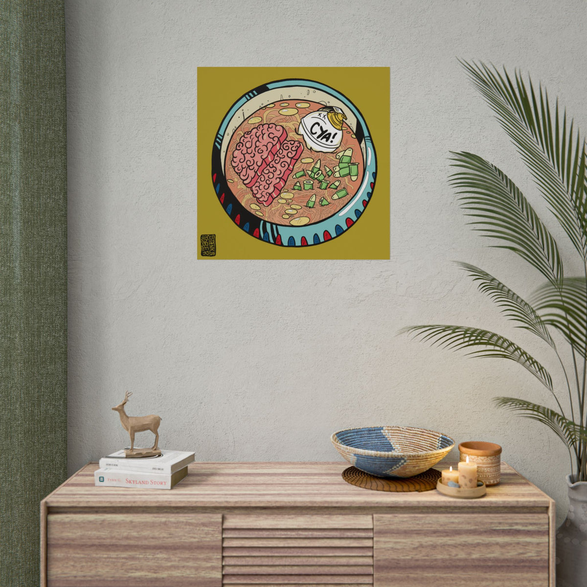 "FOOD FOE" - Rolled Poster Print (Square) (Matte/Glossy/Satin)