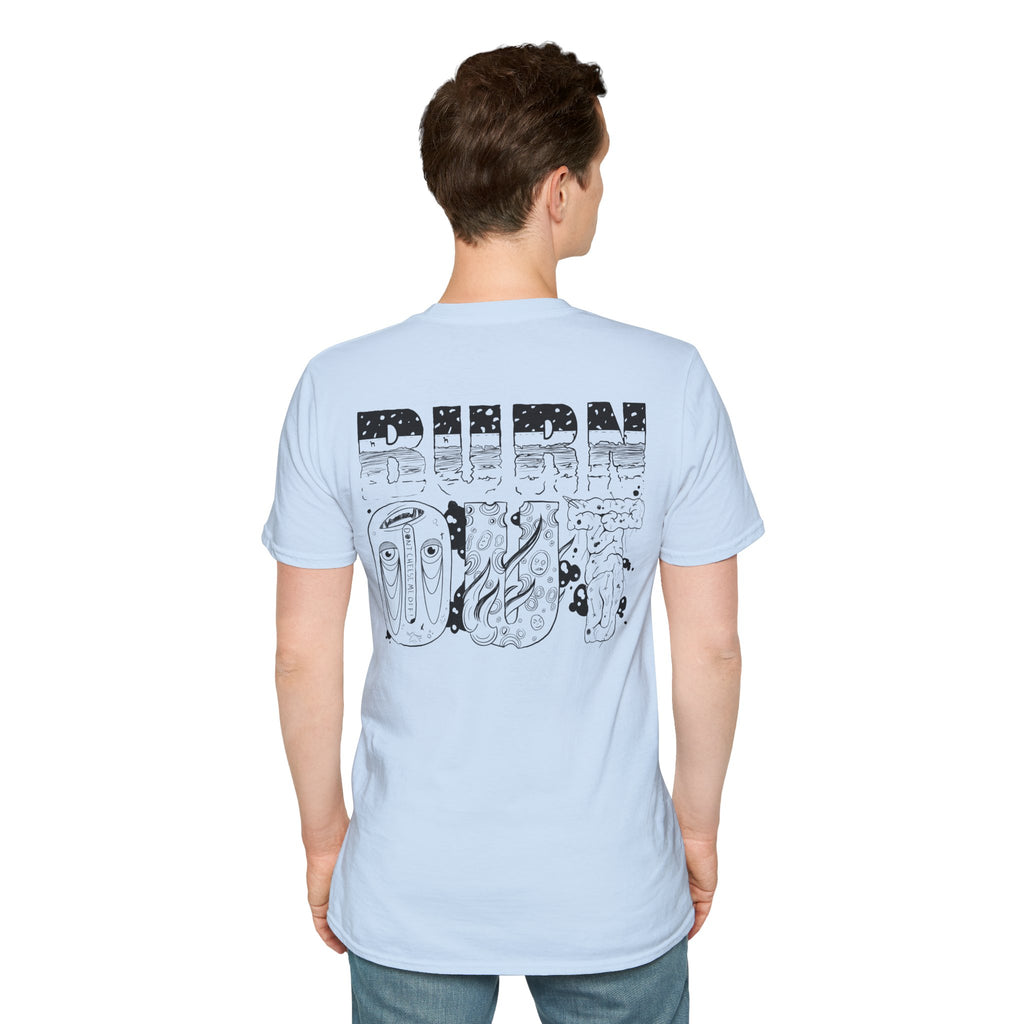 Burn Out Graphic T-Shirt — 'Burn Out' Back Design