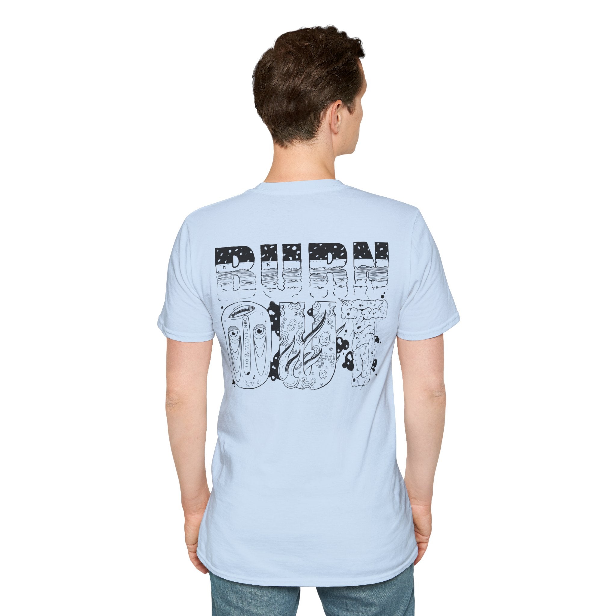 Burn Out Graphic T-Shirt — 'Burn Out' Back Design