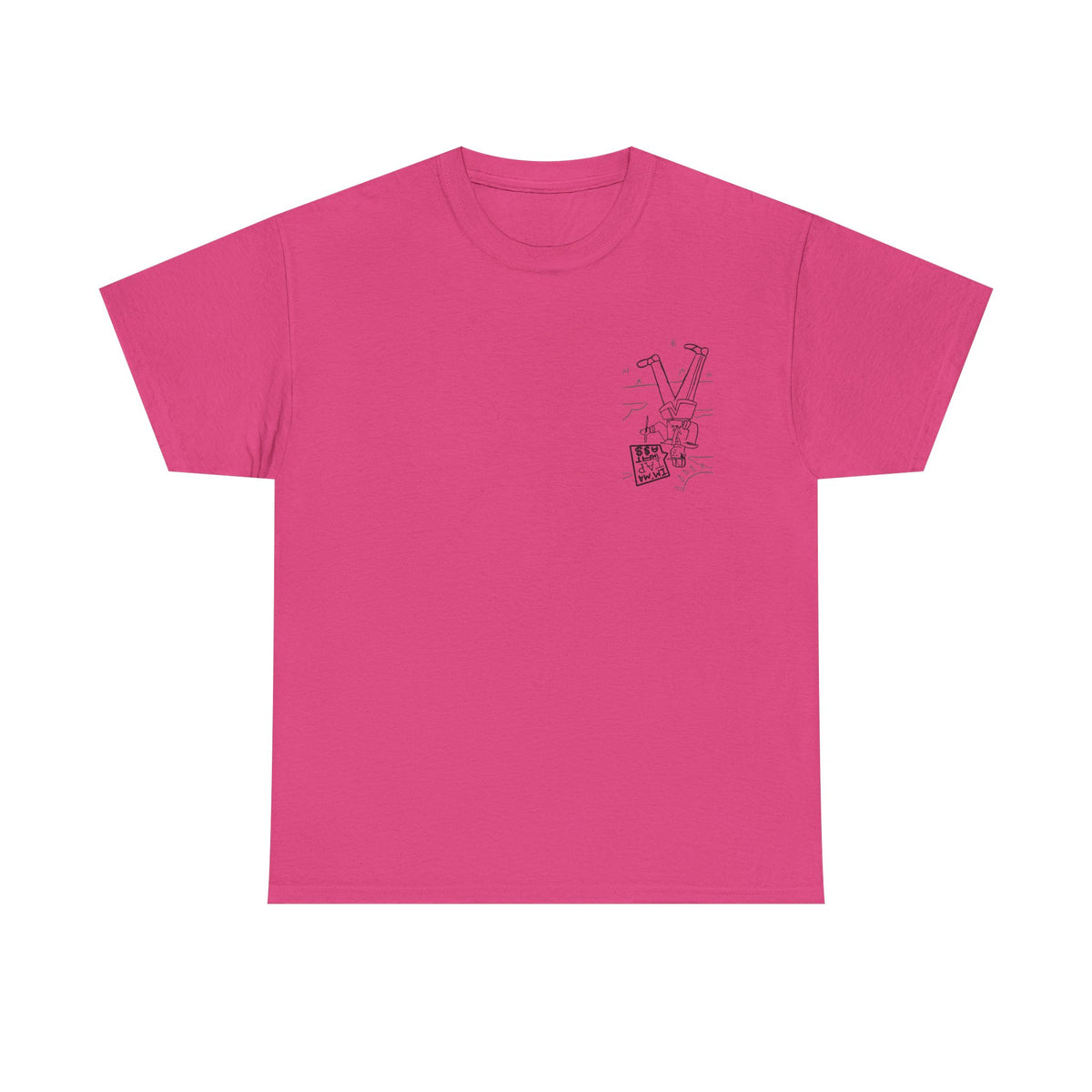 Protester Line Art Tee — Minimalist March Graphic T-Shirt