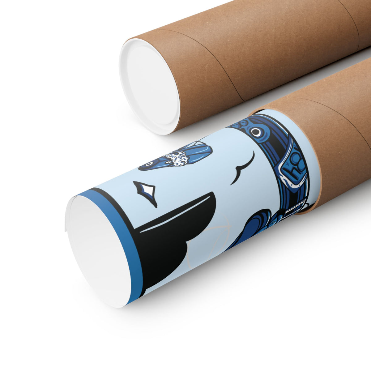 Street Art Poster — '24hrs of Fame' Blue Telecom Pole Matte Print
