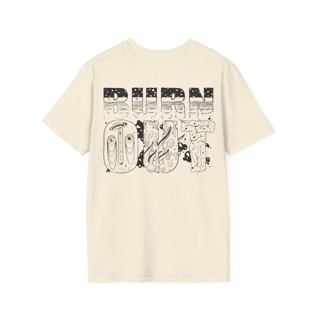 Burn Out Graphic T-Shirt — 'Burn Out' Back Design