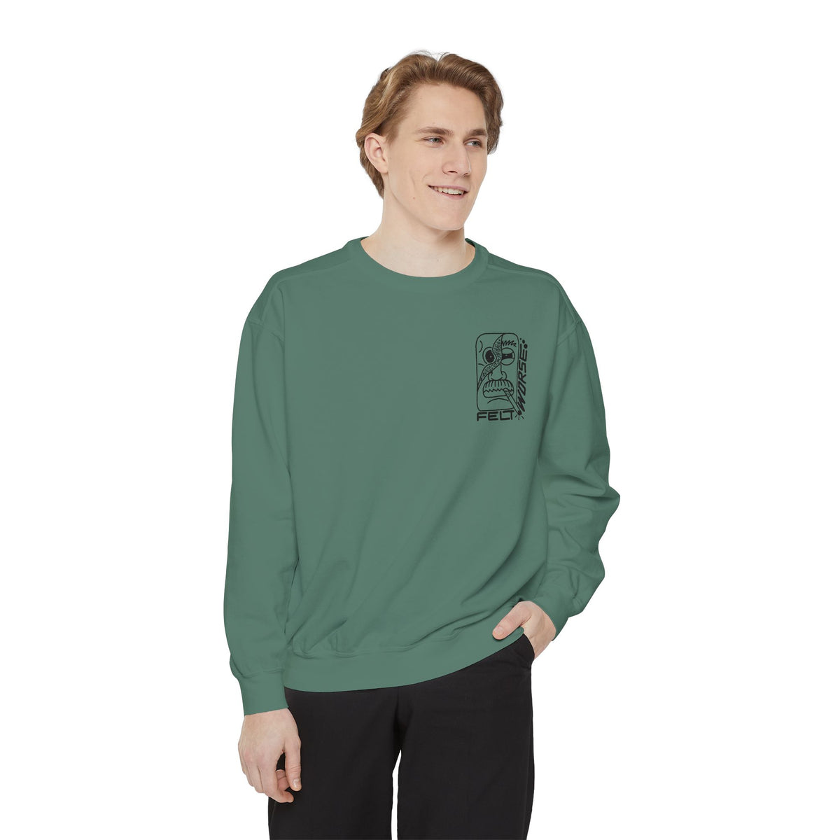 "Felt Worse..." - Graphic Crewneck