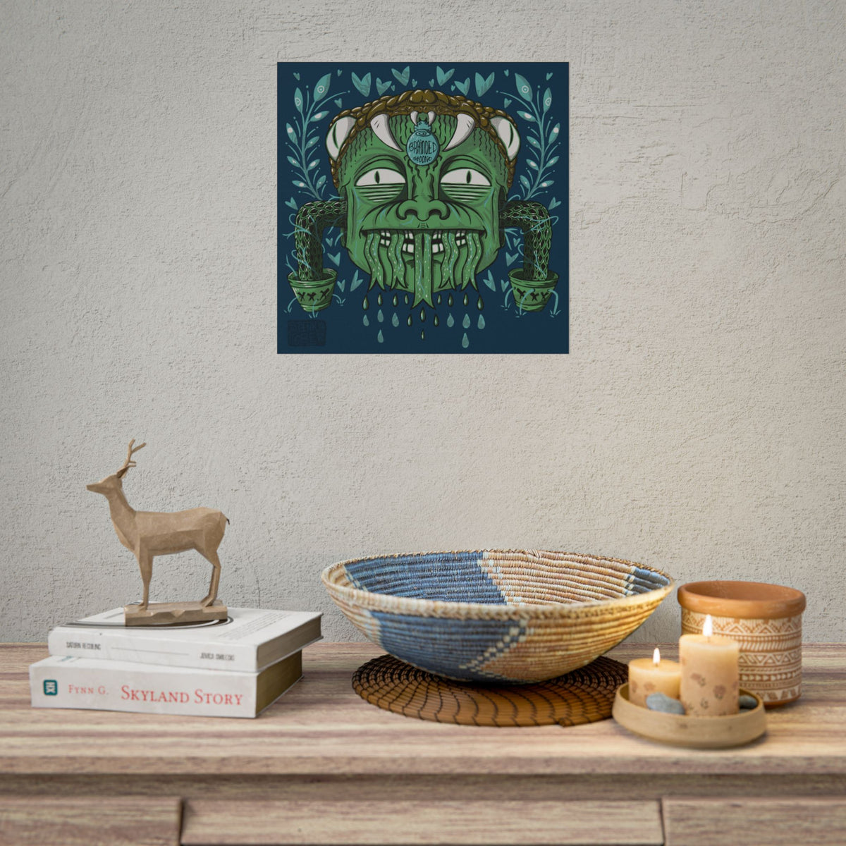"SNAKE KID" - Rolled Poster Print (Square) (Matte/Glossy/Satin)