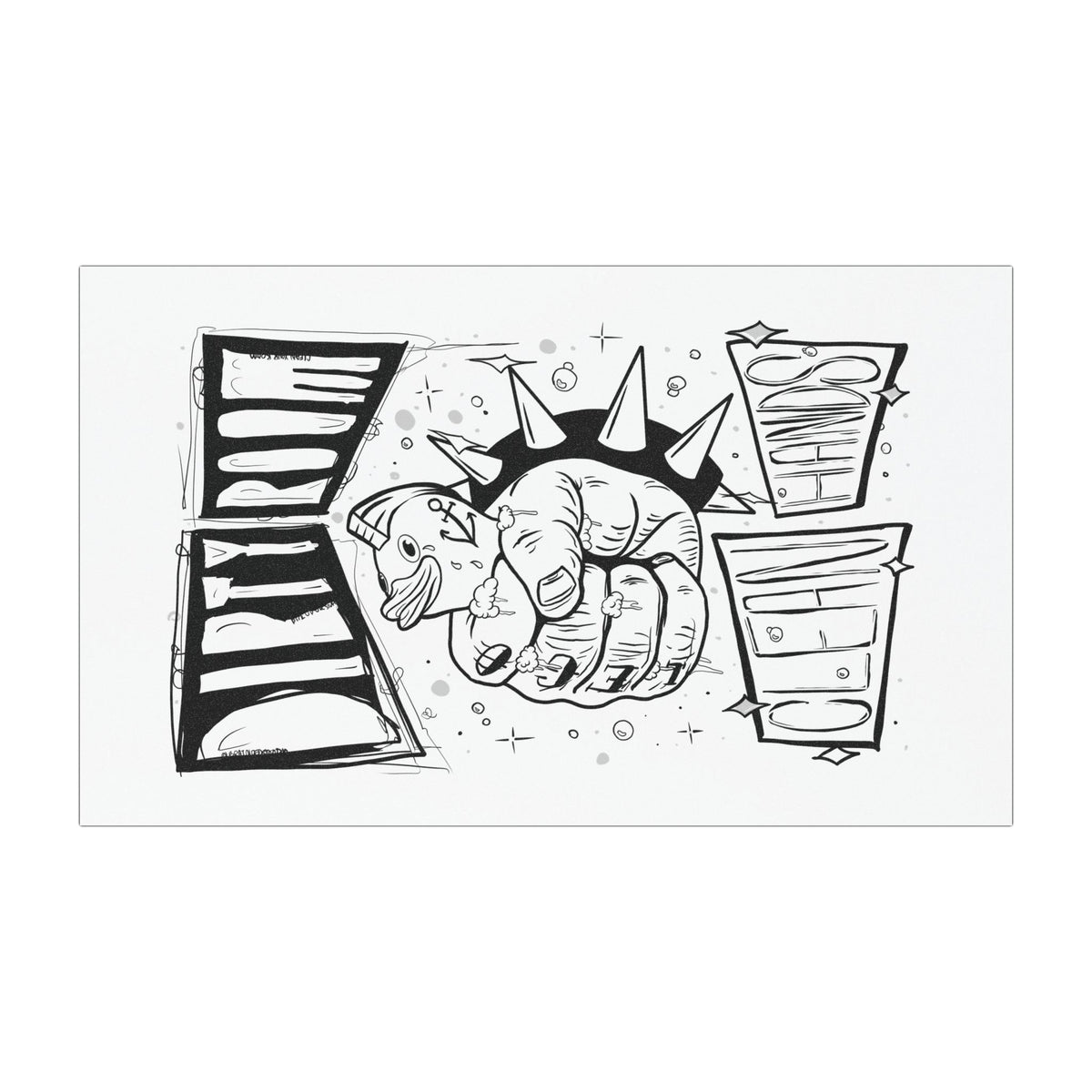 Car Magnet — Rubber Ducky Illustration Magnet