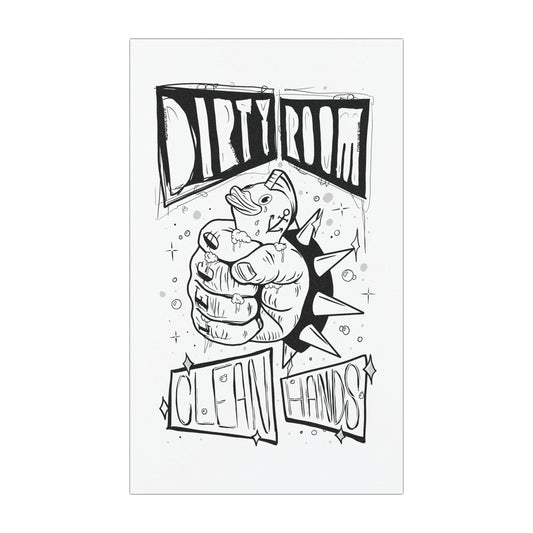 "Dirty Room, Clean Hands" - Car/Fridge Magnet