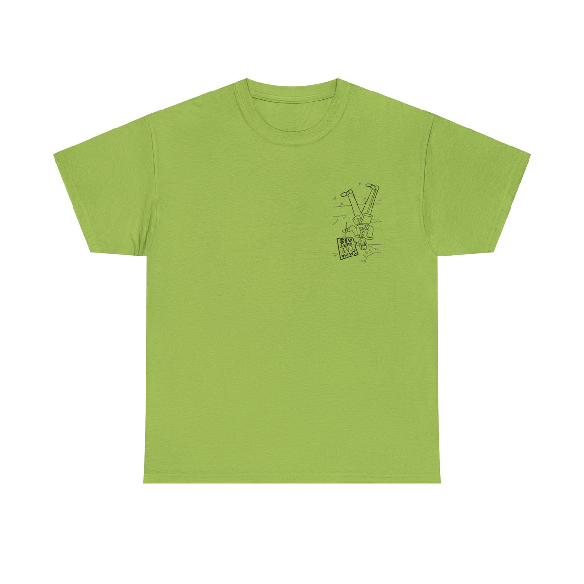 Protester Line Art Tee — Minimalist March Graphic T-Shirt