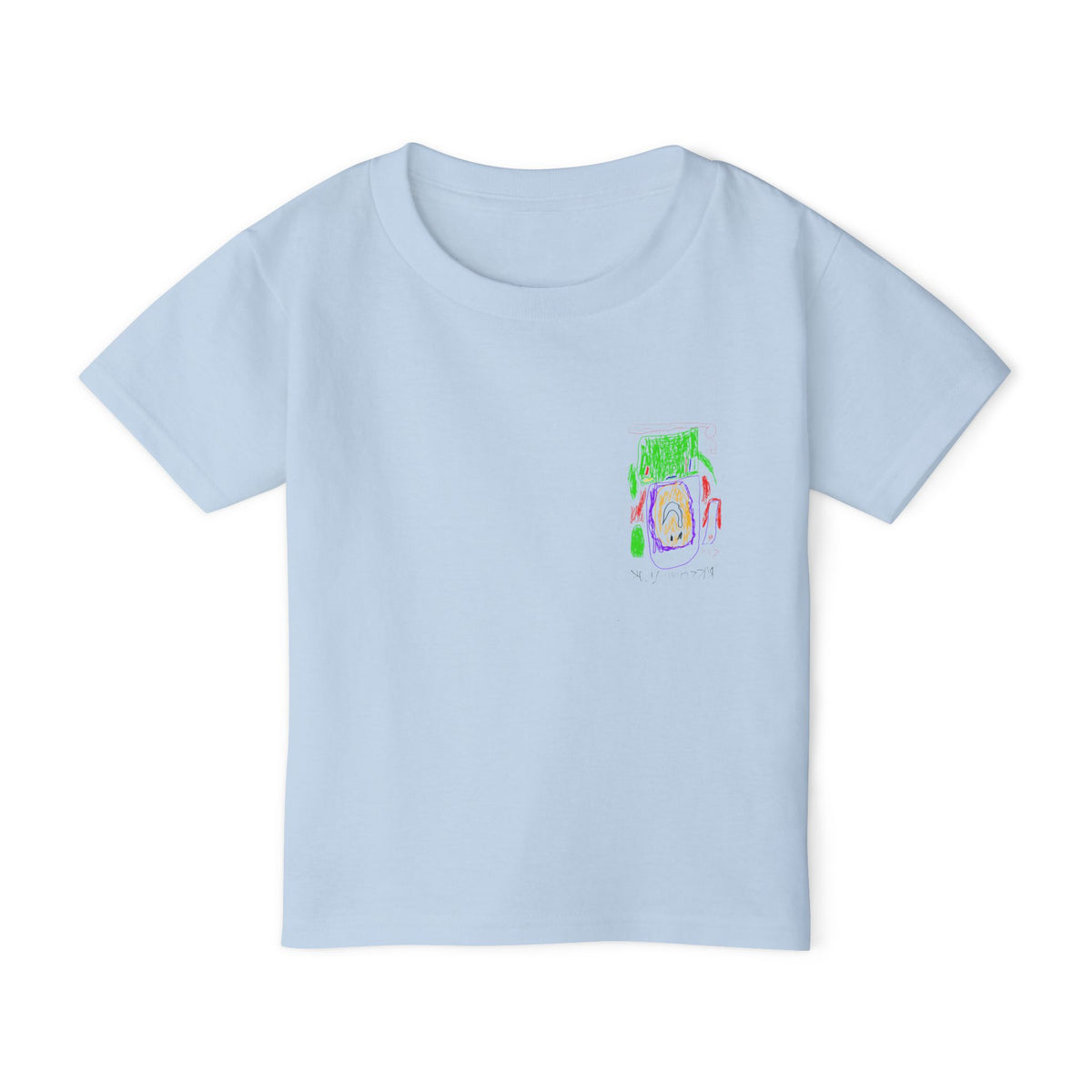 Kids' Crayon Art T‑Shirt — Hand‑Drawn Buzz Lightyear Toddler Tee