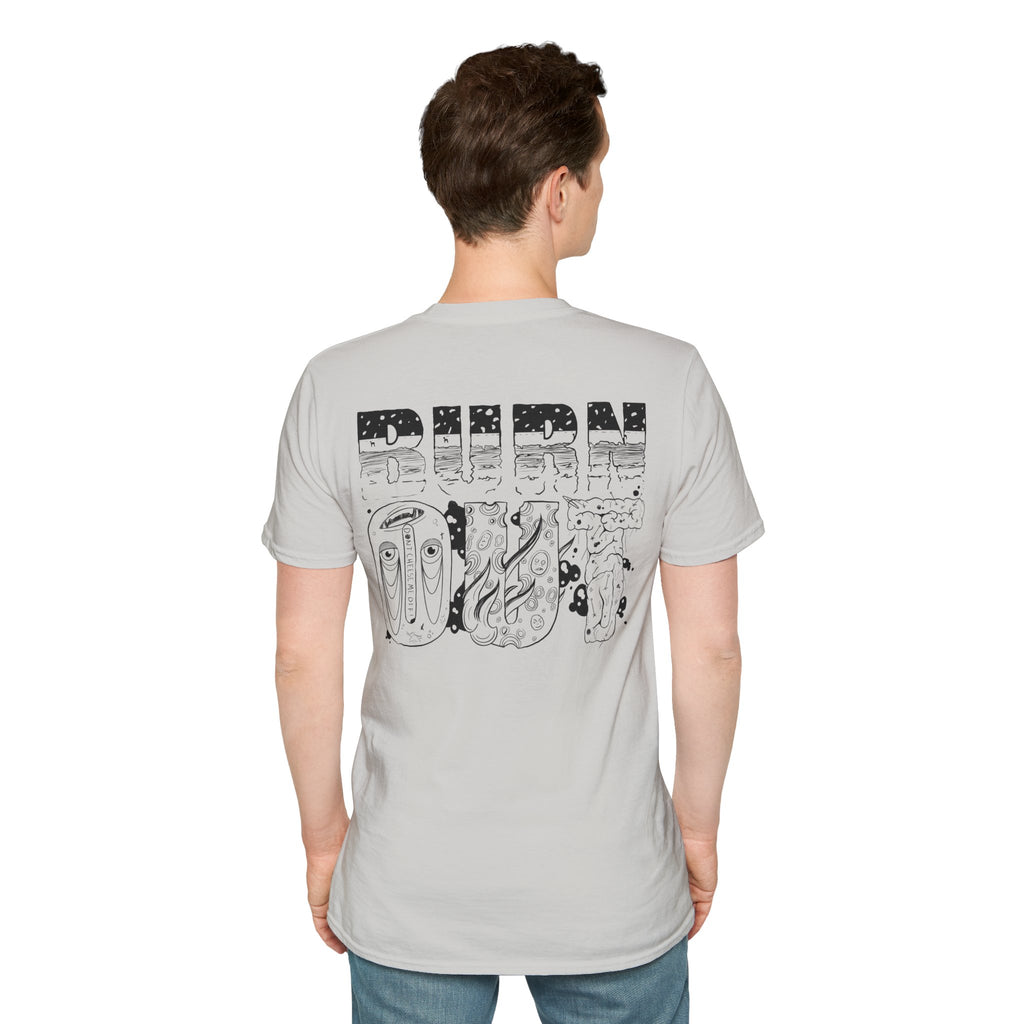 Burn Out Graphic T-Shirt — 'Burn Out' Back Design