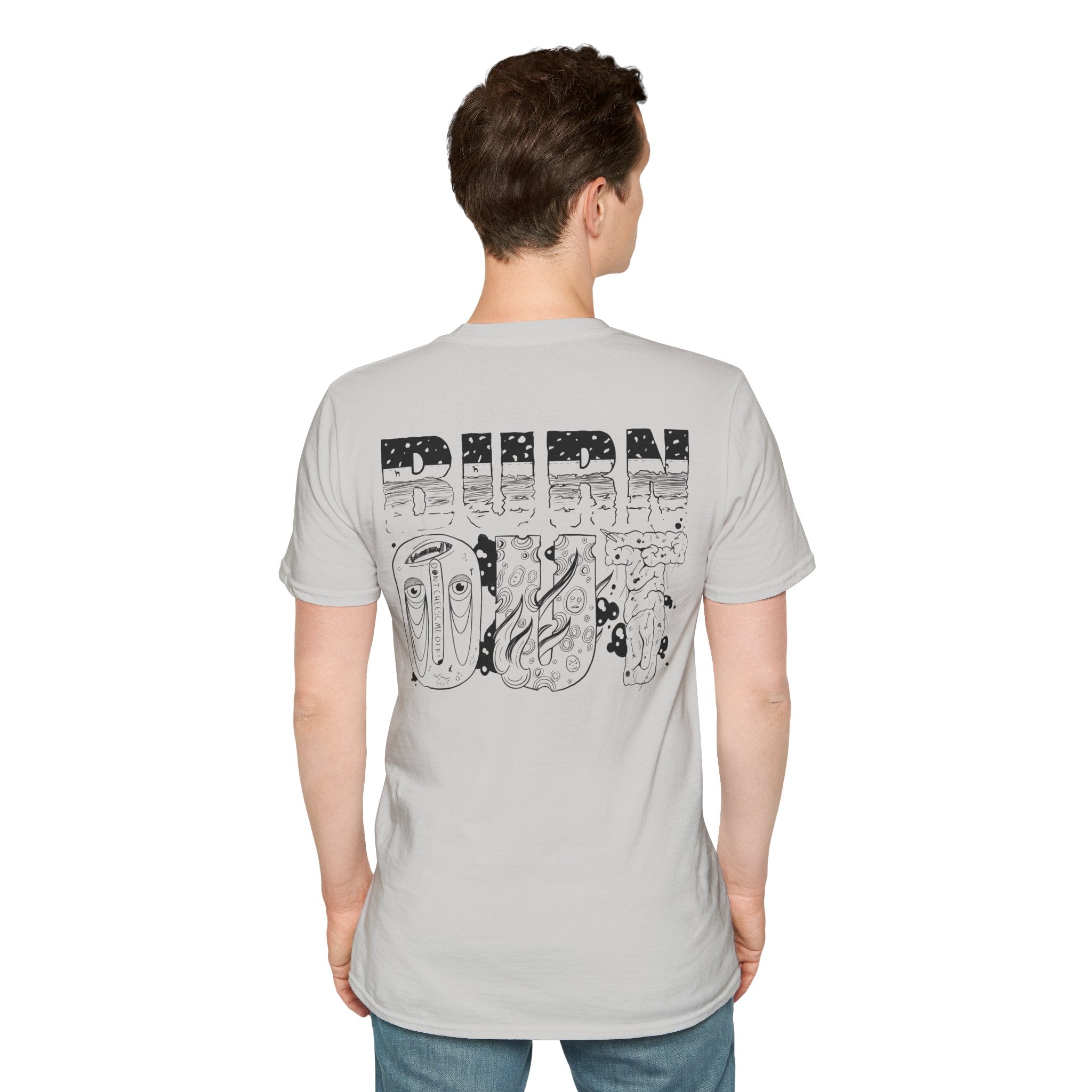 Burn Out Graphic T-Shirt — 'Burn Out' Back Design