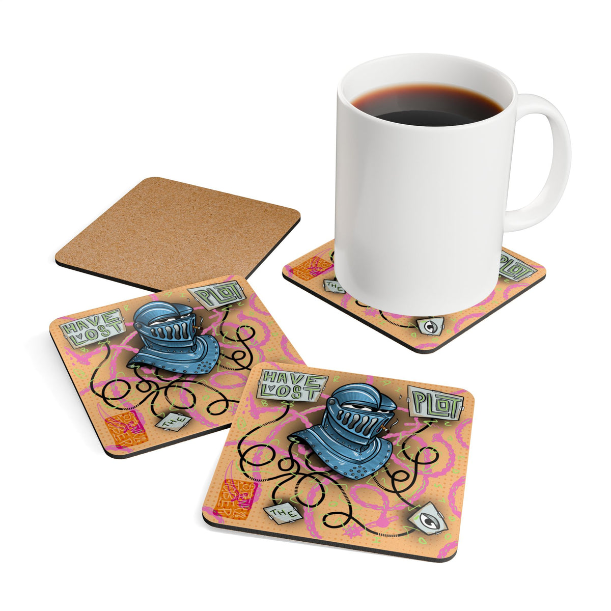 "EYE HAVE LOST THE PLOT" - 4 Coaster Set