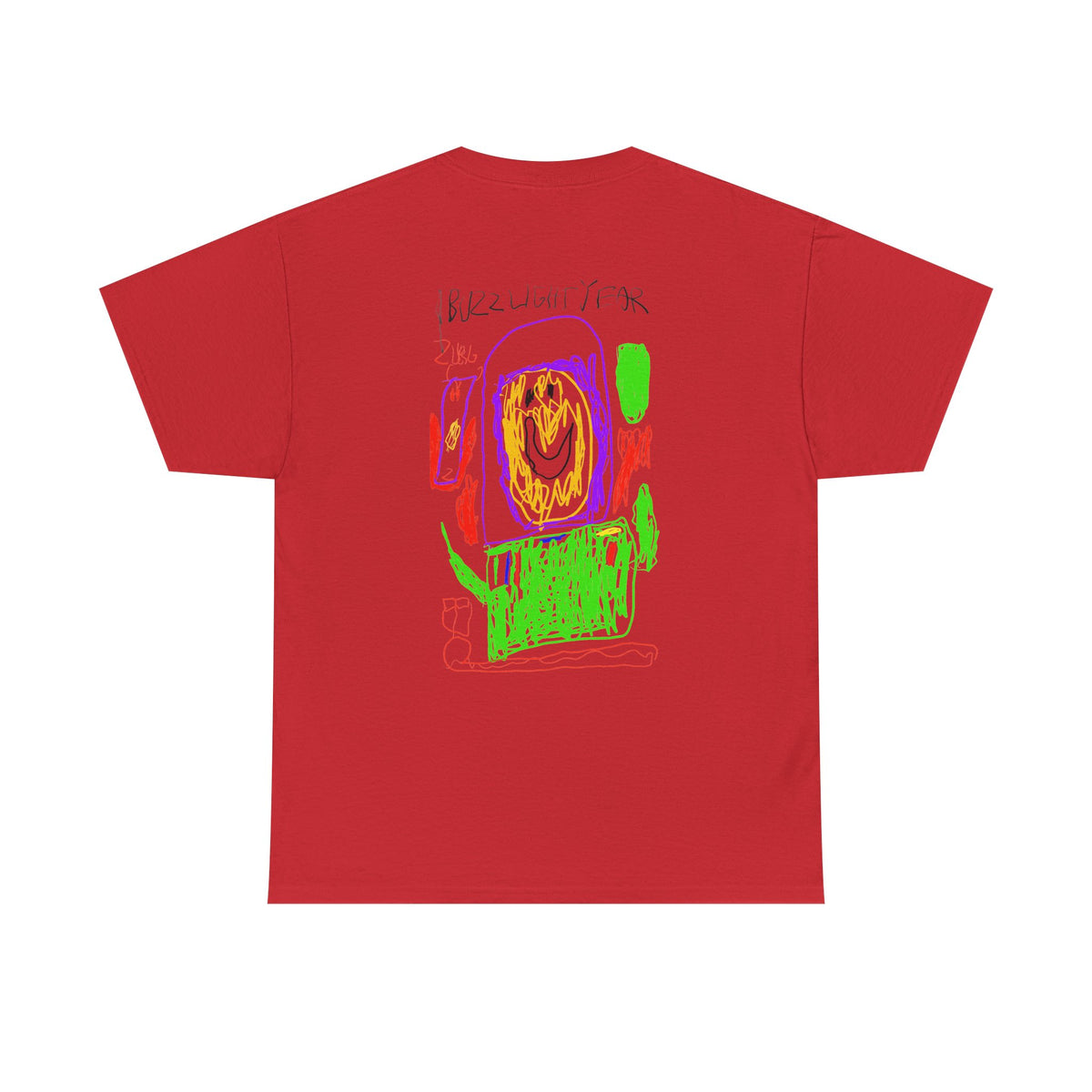 Kids’ Art Smile T-Shirt — Colorful Crayon Drawing Tee (Back Print)