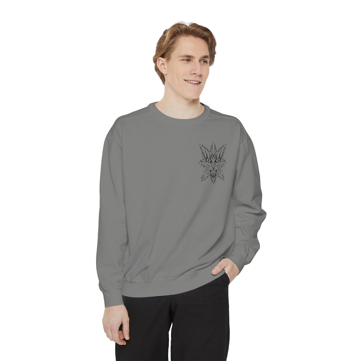 "I hate this place and everyone in it." - Graphic Crewneck