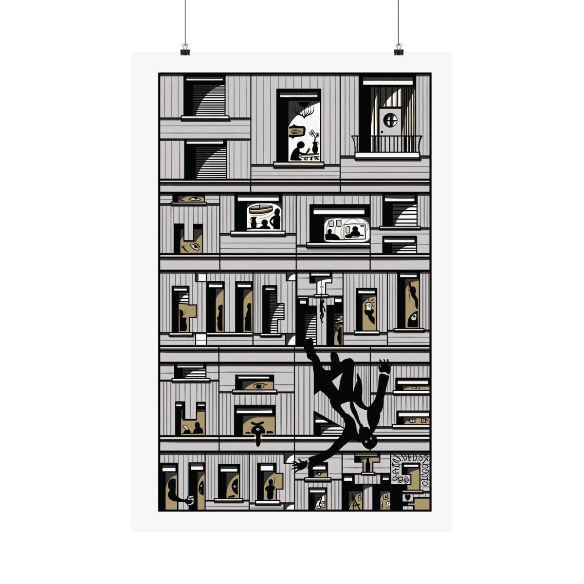 "How Much Did You Make Today?" - Matte Poster (White Gold)