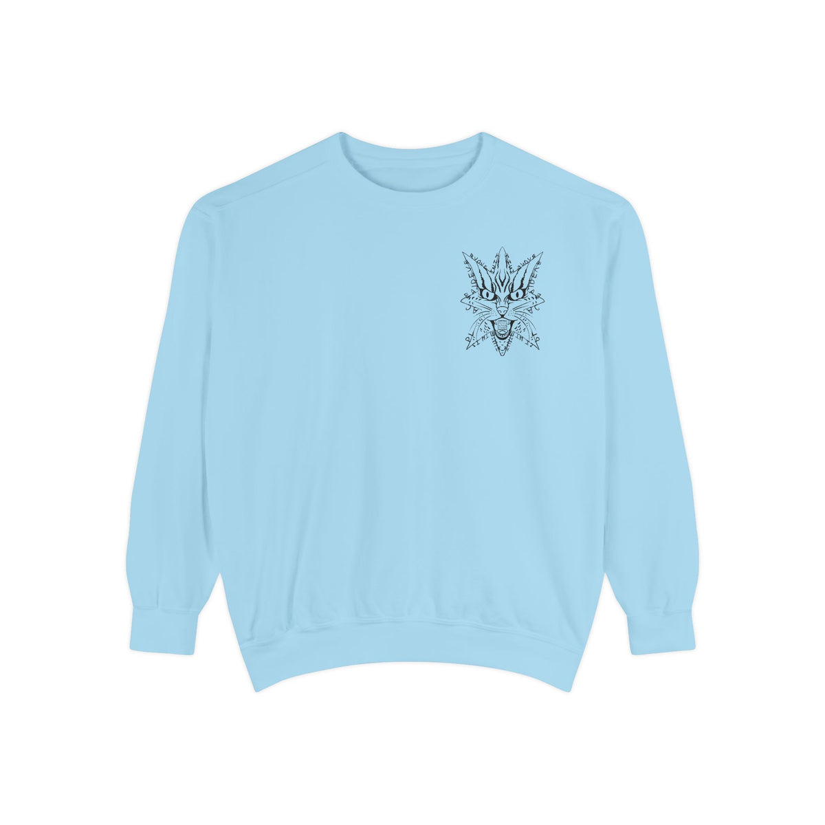 "I hate this place and everyone in it." - Graphic Crewneck