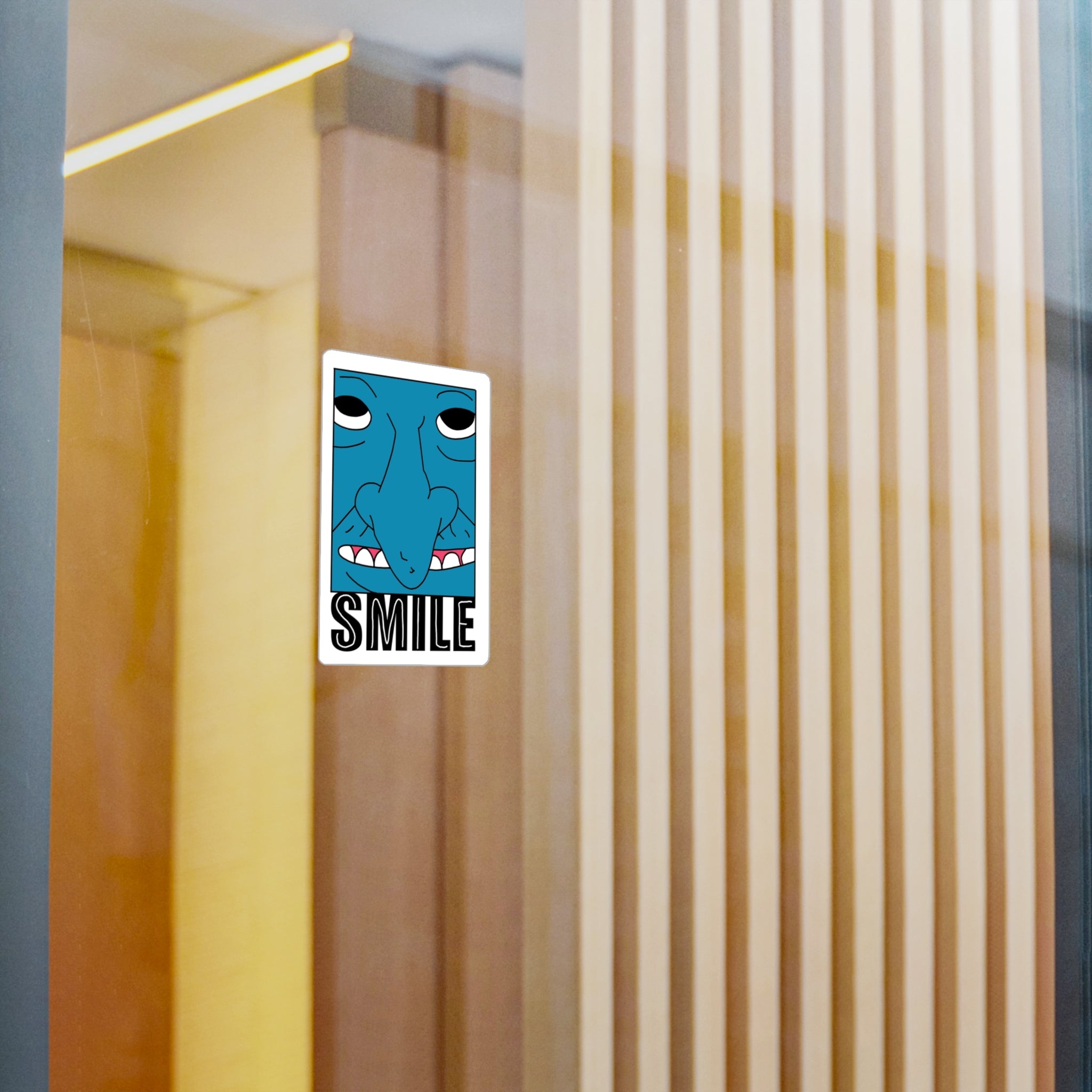 Mr Boss Smile Vinyl Sticker — Kiss-Cut Decal