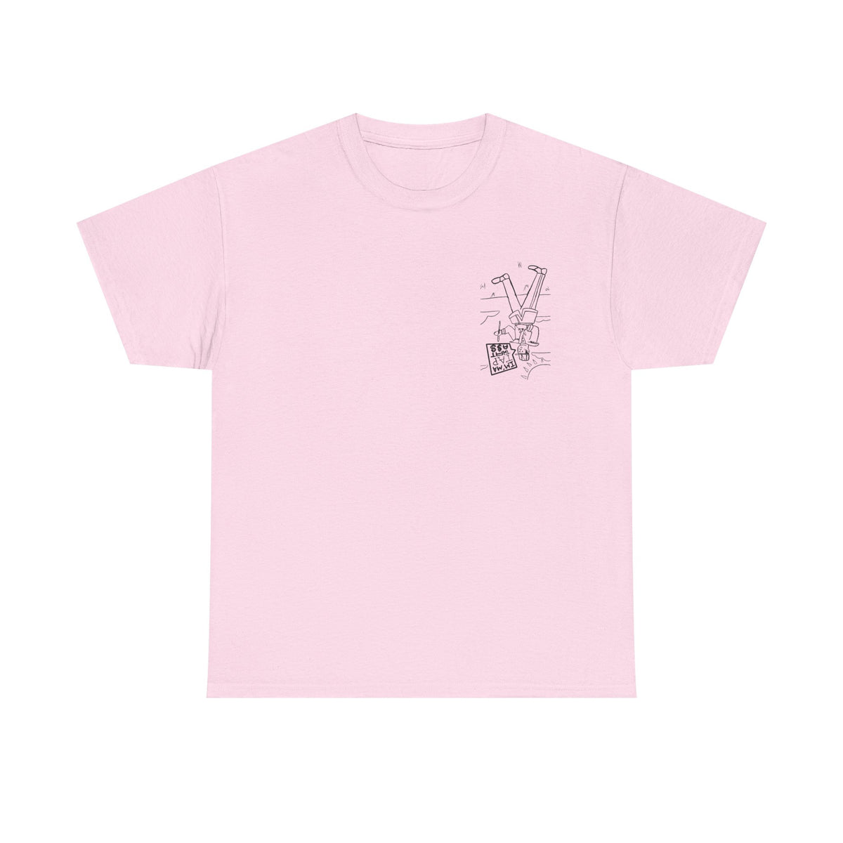 Protester Line Art Tee — Minimalist March Graphic T-Shirt