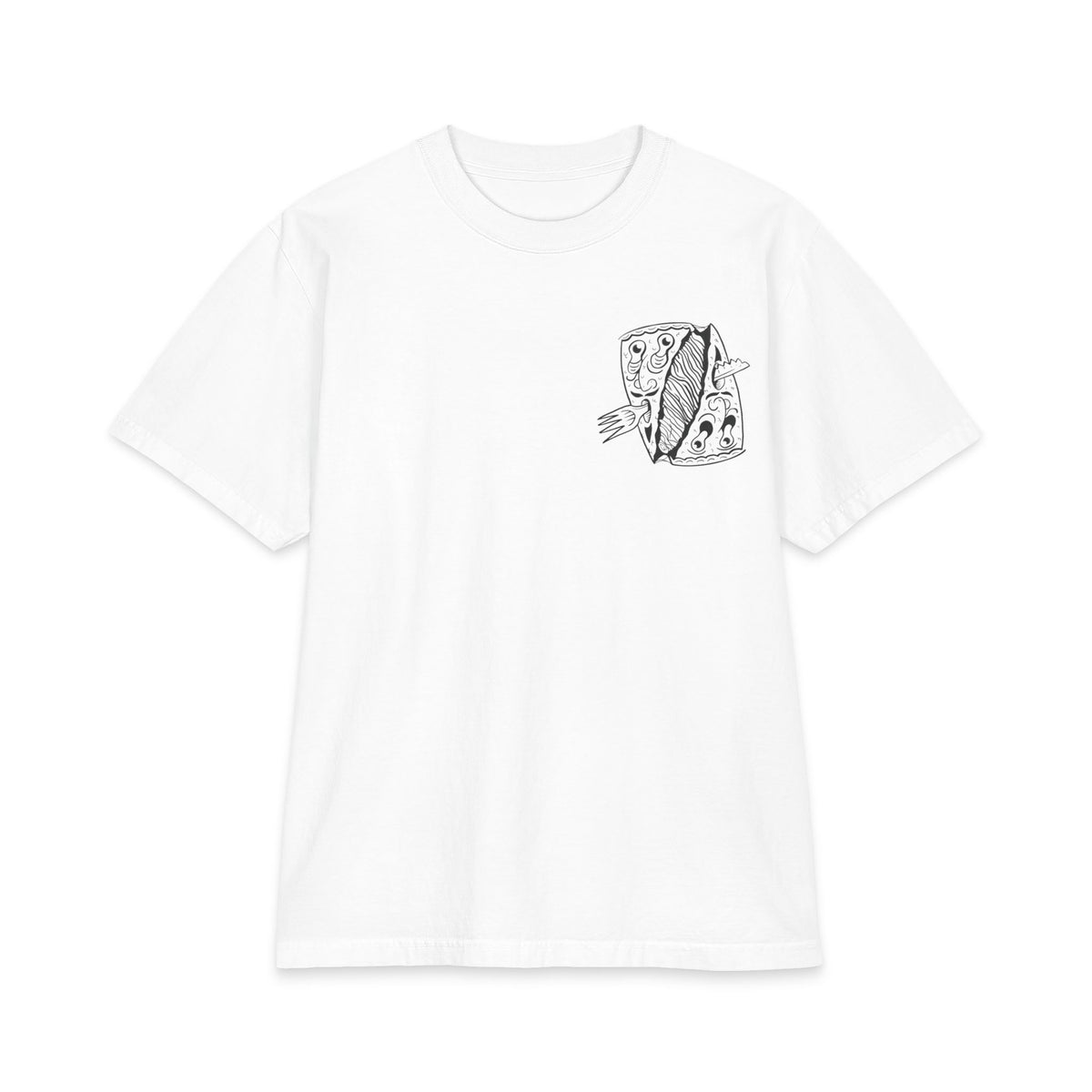 "PIZZA FACE" - Graphic Tee (Back Print) (Shaka)