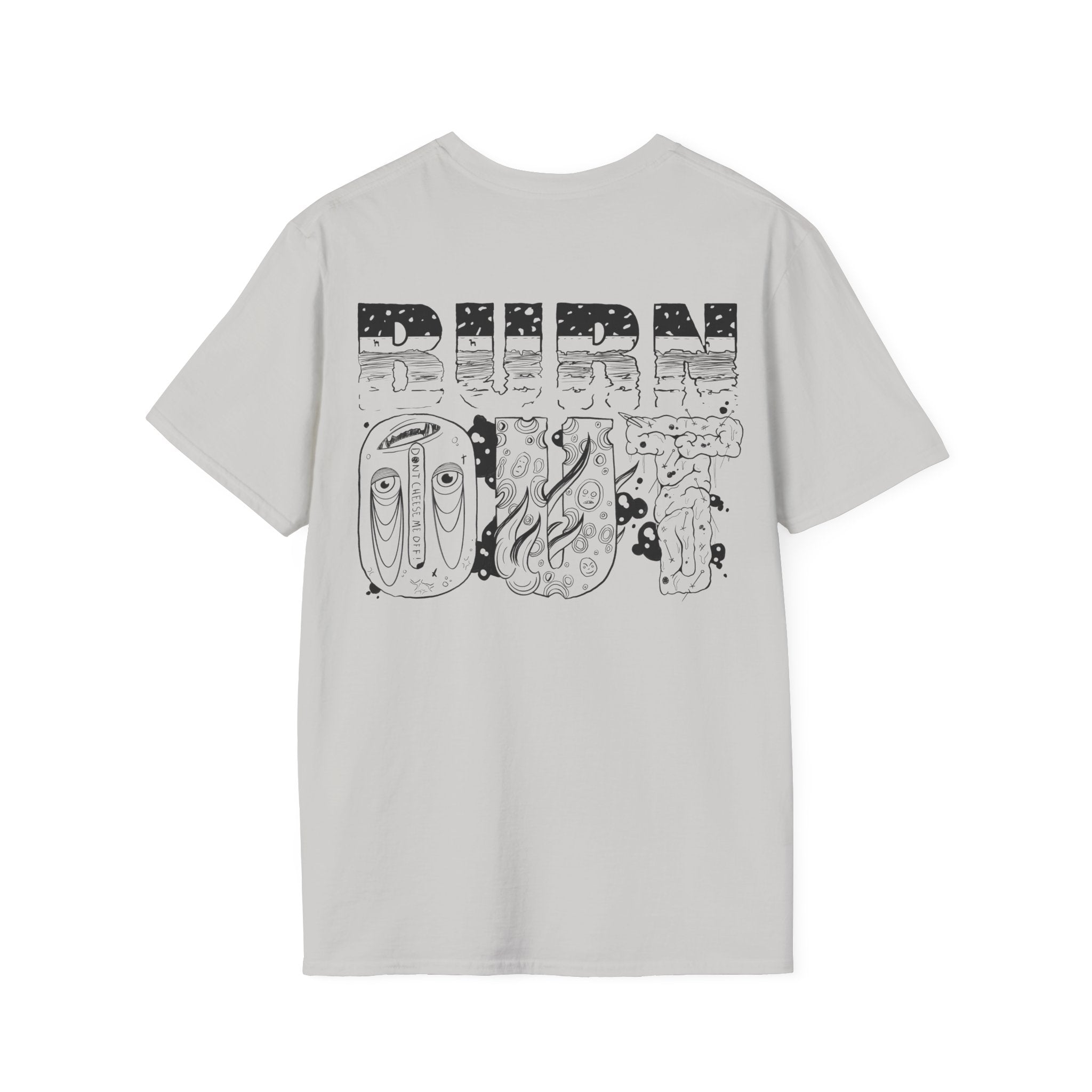 Burn Out Graphic T-Shirt — 'Burn Out' Back Design