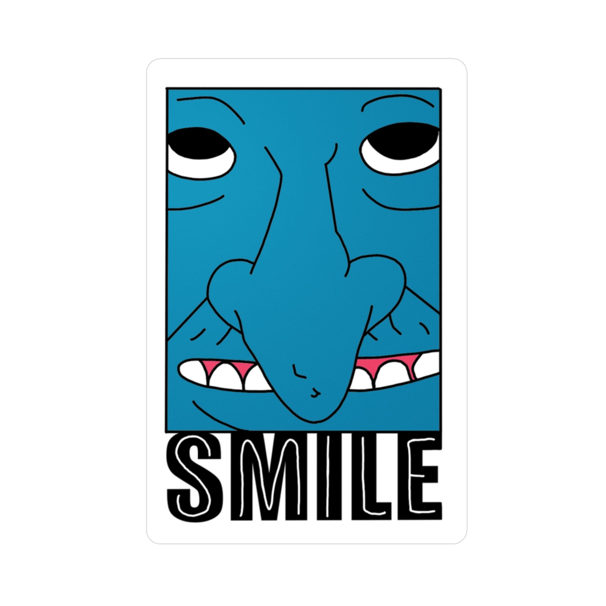 Mr Boss Smile Vinyl Sticker — Kiss-Cut Decal