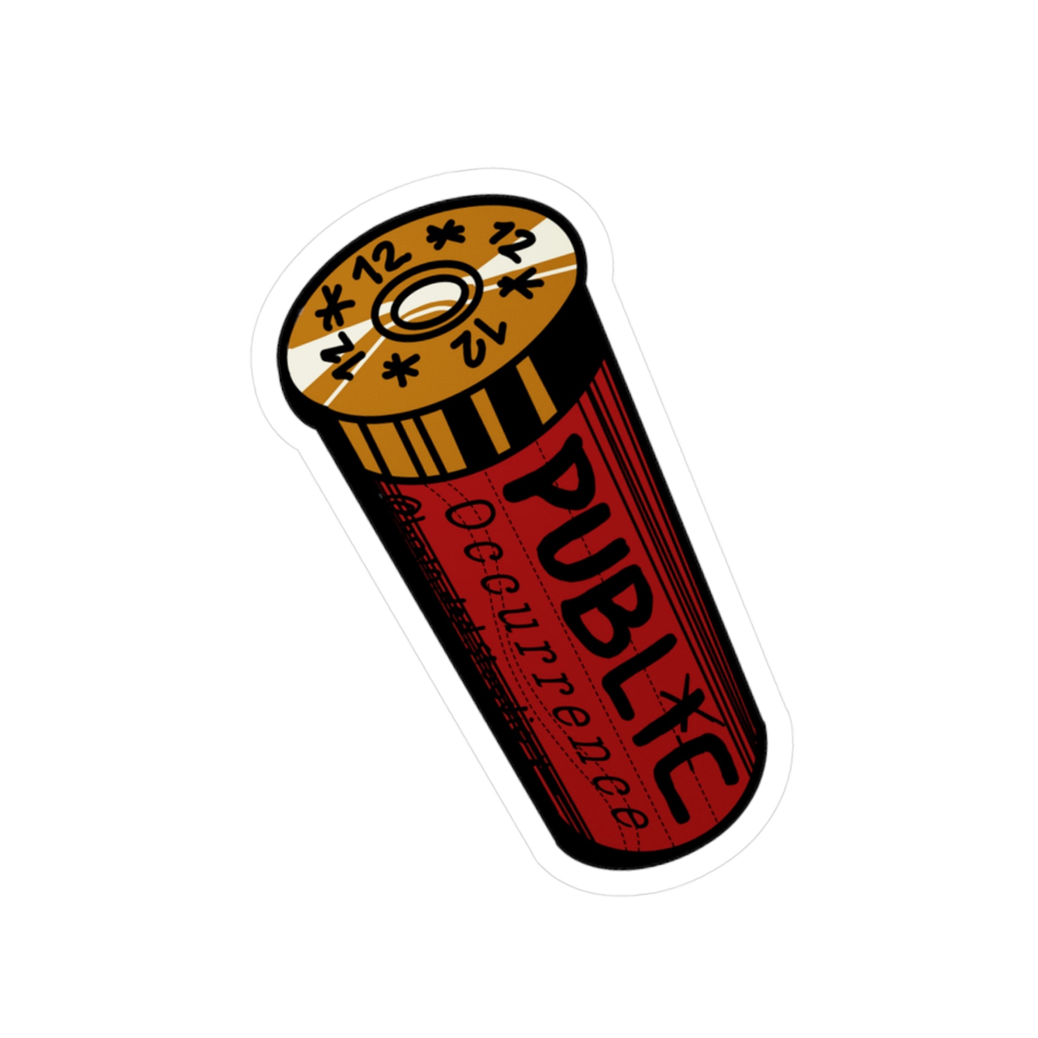 Shotgun Shell Vinyl Decal — Public Occurrence Design