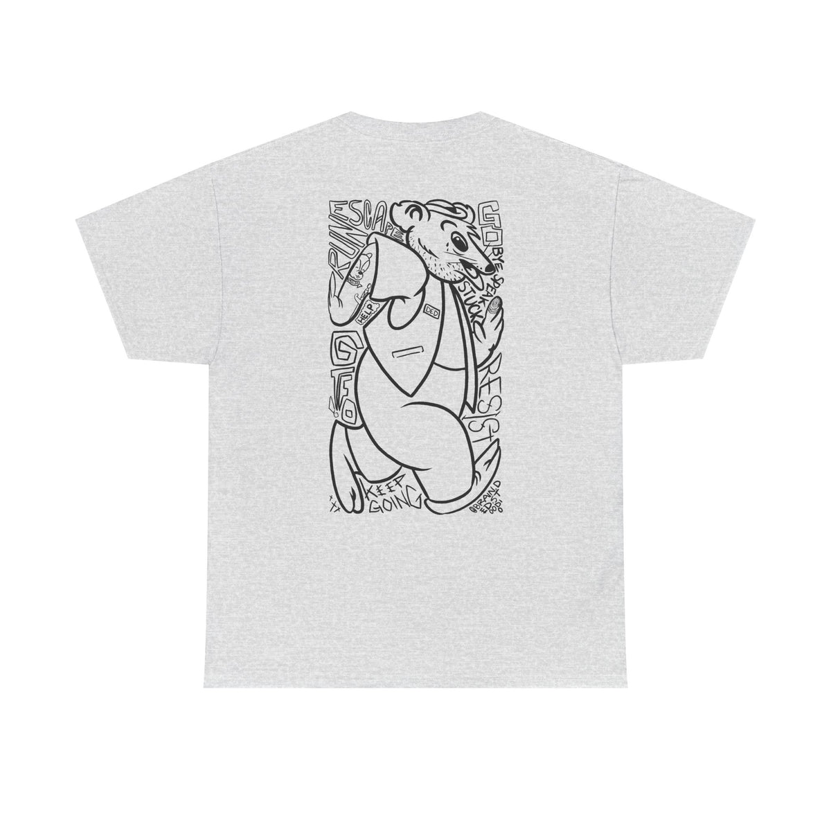 "RUN" - Graphic Tee (Back Print w/ F.T.W.) (Gildan 5K)