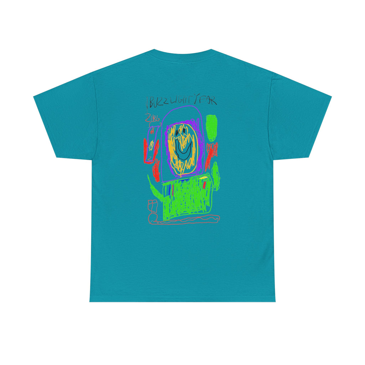 Kids’ Art Smile T-Shirt — Colorful Crayon Drawing Tee (Back Print)